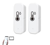 Thermomètre Connecté, Thermomètre Hygromètre Wifi pour surveillance de la température et de l'humidité intérieure et extérieure, pour Extérieur, Étanche IP65, Application de Surveillance à Distance
