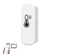 Thermomètre Connecté, Thermomètre Hygromètre Wifi pour surveillance de la température et de l'humidité intérieure et extérieure, pour Extérieur, Étanche IP65, Application de Surveillance à Distance