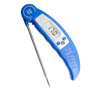 Thermometre Cuisine, Thermomètre à viande, Thermometre Cuisson Lecture Instantanée, Rétroéclairage LCD & Calibration, Sonde Pliable, pour Cuisson, Viande, BBQ, Bleu