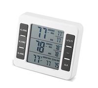 Thermomètre d'Alarme Sonore Numérique sans Fil de Réfrigérateur avec l'Affichage Min/Max de Sonde et 2Pcs Capteur