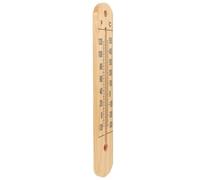 Thermomètre D'ambiance en Bois, Mesure Précise, à Suspendre | Lecture Facile, Chiffres Clairs, Usage Intérieur Bureau, Beige, Appareil Analogique pour Pièce