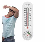 Thermomètre D'ambiance Précis - Thermomètre D'ambiance 2 En 1 De 2,56 X 9,06 Pouces, Hygromètre De Sécurité À Double Échelle, Mesure De L'humidité | Produits Pour La Pièce, L'extérieur Et Les Bureaux,