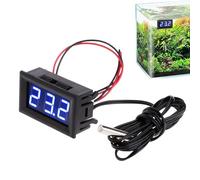 Thermomètre d'aquarium | 1,89 Moniteur de température de l'aquarium | Thermomètre numérique à thermomètr à aquariu en plastique, moniteur à température polyvalente avec des mesures d'économie d'énergi