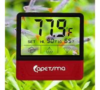 Thermomètre d'aquarium numérique à écran tactile avec écran LCD, capteur de température autocollant pour garantir une température optimale dans le terrarium, pour vos amphibiens et reptiles