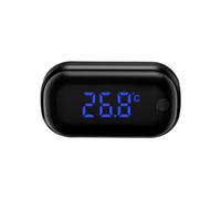 Thermomètre D'aquarium,Thermomètre Sans Fil À Coller À Écran Tactile LCD avec Capteur de Température Précis pour Récipients en Verre D'eau de Mer D'eau Douce D'aquarium