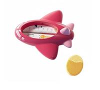 Thermomètre de Bain Bébé Thermomètre eau Jouet Flottant Indicateur Température Mesure Précise Grâce à Orifices d'Entrée et Sortie d'Eau Design sans, Rouge, size to 9