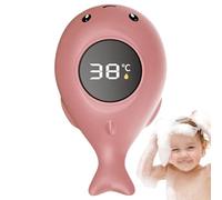 Thermomètre de bain pour bébé, thermomètre à eau numérique étanche avec écran tactile à LED, 0-90 ° C Temper essentiel bébé, jouets de bain baleine mignons 4, 7x2 pouces style 1