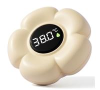 Thermomètre de bain pour bébé, thermomètre de baignoire à alerte couleur, thermomètres bain à fleurs flottantes pour bébé, pour la sécurité des nourrissons et des tout-petits, jaune