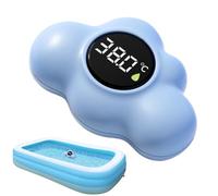 Thermomètre de bain - Thermomètre numérique flottant en forme de | Thermomètre de bain LED étanche pour, salle de bain, spa, piscine, maison, voyage, sécurité