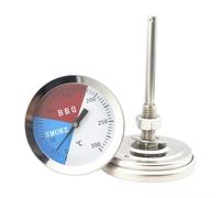 Thermomètre de barbecue en acier inoxydable avec mécanisme bimétallique pour four, grill et fumoir, suivi de la température en temps réel (style 7)