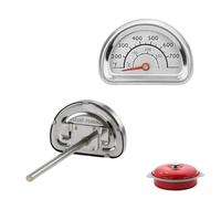 Thermomètre de Barbecue,Thermometre pour Compatible avec Omnia,Thermomètre à rôtir en Acier Inoxydable de Forme Ovale,Inoxydable avec Sonde Thermometre,pour Barbecue Fumoir et Gril,Accessoires Grill