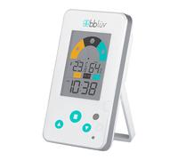 bblüv - Igrö - Thermomètre-Hygromètre Numérique 2-en-1, Chambre Bébé | Écran LCD, Mesure en 30 secondes, Indicateur de confort, Fonction horloge 12h/24h, °C et °F, Fixation murale ou support
