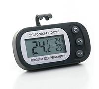 Thermomètre de congélateur, moniteur de température de réfrigérateur, écran LCD LED, affiche température max, min et actuelle, fixation par crochet ou aimant, pour cuisine et restaurant