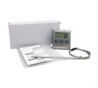 Thermomètre de cuisine écran LCD 99 min pour compte à rebours thermomètre | Plage de mesure de 50 à 300 °C, précision ± 1 °C, écran LCD numérique, réponse rapide, pile AAA