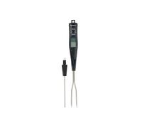 Thermomètre de Cuisine Electronique Embouts Interchangeables avec Alarme Cuisson Noir / Argent