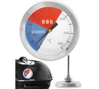 Thermomètre de cuisson analogique pour barbecue, fumoir, casserole, poêle, Ø 5,2 cm, 0 °C - 300 °C