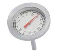 Thermomètre de cuisson compact en acier inoxydable 0-120 C pour four barbecue à rôtir de la viande et outils de cuisson Argenté