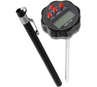 Fackelmann 63800 Thermomètre digital, thermomètre pour viande, thermomètre de cuisson, thermomètre de cuisine digital, Plastique, Acier inoxydable, 13,5 x 3,5 cm