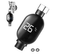 Thermomètre de douche numérique à affichage numérique LED - Lecture instantanée - Étanche - Thermomètre de douche numérique - Écran facile à lire - Capteur précis - de l'eau sûre