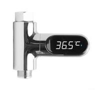 Thermomètre de douche numérique à LED, moniteur de température de douche numérique, énergie intelligente auto-alimentée pour douches à main (deuxième génération)