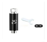Thermomètre de douche numérique avec écran couleur LED pour affichage de la température de l'eau Fonctionnement à piles par argent 15,5 cm (A)