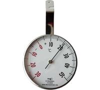 Thermomètre de fenêtre extérieur métal Ø 75 mm acier inoxydable