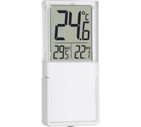 Thermomètre de fenêtre TFA Dostmann Vista blanc