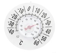 Thermomètre de fenêtre transparent de 18 cm, outil de mesure de la température extérieure, sans piles, étanche pour une surveillance précise de l'utilisation de la maison et du jardin