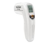 Thermomètre de fièvre infrarouge Testboy TV 320, thermomètre corporel (thermomètre sans contact, mesure sûre, avec écran LCD éclairé, design ergonomique)