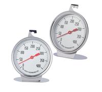 Thermomètre De Four, 2 Pièces 0 °C À 400 °C Intérieur Thermomètre De Four À Cadran En Acier Inoxydable Thermomètre À Grand Cadran Thermomètre De Cuisson Pour Gril Fumeur Barbecue Pizza