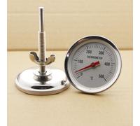 Thermomètre de four bimétallique avec construction en acier inoxydable pour barbecue rôti cuisson et cuisinière