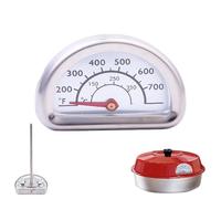 Thermomètre de four, compatible avec four Omnia, thermomètre à viande en acier inoxydable, thermomètre intérieur pour accessoires Omnia, thermomètre de cuisine avec sonde de 7 cm (0 °C à 400 °C)