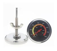 Thermomètre de four de 2,4 pouces avec support, grand écran à cadran, thermomètre de surveillance de cuisine avec double échelle 50-400 ℃/50-800 °F, jauge de température de fumoir