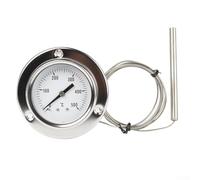 Thermomètre de four en acier inoxydable avec sonde précise de 0 à 500 degrés Celsius pour chaudières, grille-pain, grills et plus encore (type bride)