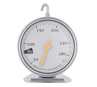 Thermomètre de four en acier inoxydable pour cuisine, thermomètre à cadran mécanique avec plage de 50 °C à 280 °C, base stable et lentille de protection en verre