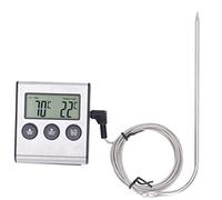 Thermomètre de Four Numérique, Thermomètre à Viande, électronique avec Four Numérique à Sonde, pour la Cuisson des Grillades de Cuisine, avec Préréglage, Thermomètres Infrarouges