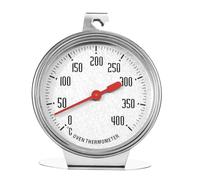 Thermomètre de four pour cuisinière à gaz, thermomètre de four, thermomètre de four, thermomètre de four 0 ~ 400 °C, thermomètre de four, thermomètre en acier inoxydable avec grand cadran pour