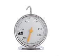 Thermomètre de four sans pile 50-280°C transparent pour cadran sans pile | Corps en acier inoxydable 430, plage de 50 à 280 °C, haute résistance à la chaleur, pour rôtir au quotidien