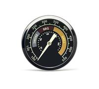 Thermomètre de gril précis pour fumoir Oklahoma Joe, 3695528R06 pour Longhorn/Highland, jauge de température lumineuse pour fumoir à charbon/bois/granulés avec trou de montage de 33/16", acier