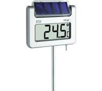 Thermomètre de jardin solaire TFA Dostmann Avenue argent