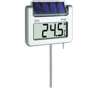 Thermomètre de jardin solaire TFA Dostmann Avenue argent