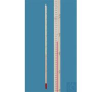 Thermomètre de laboratoire froid Amarell®, similaire à DIN, en forme de tige, -50+50:0,1°C, fond blanc