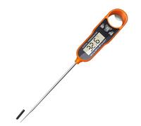 Thermomètre de nourriture, compteur de température pour matériau ABS, thermographe numérique précis avec affichage numérique, thermographe pour mesurer rôtis frits, sonde numérique pour viande pour