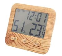 Thermomètre de pièce électronique, humidimètre précis intérieur avec horloge pour les services publics à domicile