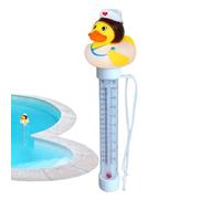 Thermomètre de piscine à canard flottant de la température constante Mesure mains libres Construction résiliente Attache d'attache pour bain de glace, thermomètres de bain de glace