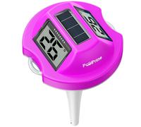 Thermomètre de piscine à double écran, facile à lire, flottant, avec affichage numérique, étanchéité IPX7, pour jacuzzis, tubes froids et piscines (violet)