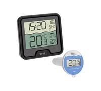 Thermomètre de piscine Dostmann Marbella 30.3066.01 noir
