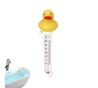 Thermomètre de piscine flottant Duck - Jauge de température de l'eau, moniteur d'attache de corde | Compteur de lecture précis en plastique ABS, grand écran facile à lire, dispositif de contrôle de la