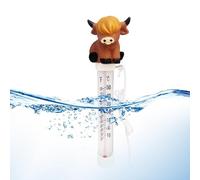 Thermomètre de piscine flottant en forme de vache avec échelle de lecture claire, moniteur d'eau résistant aux chocs pour spa, étang, aquarium de plongée froide | fiable de la température