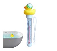 Thermomètre de Piscine Flottant Facile à Lire - Canard pour la Température de l'Eau avec Longue Corde - Précis pour Piscine, Spa et Bain de Glace